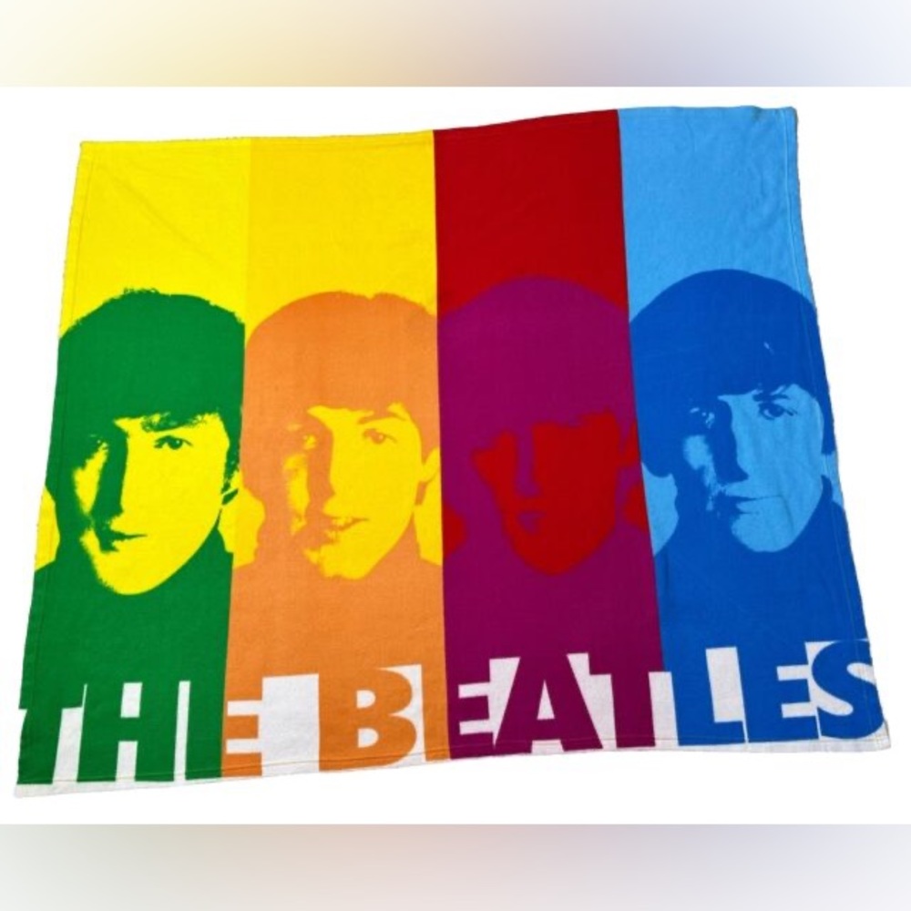 The Beatles Multi-Colour Throw Blanket